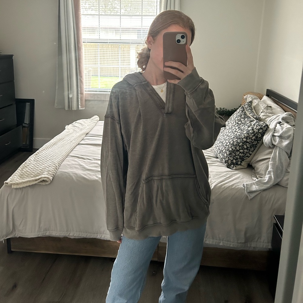 Aerie Oversized Distressed Hoodie - Picture 5 of 5